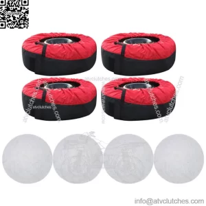 Package Of 4 Red With Black Handle 600D For 22??-31?? Tyre Bags Tyre
