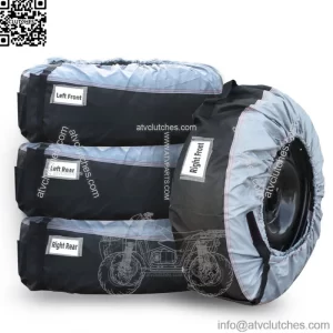 Package Of 4 Gray With Black Handle 600D For 22??-31?? Tyre Bags Tyre