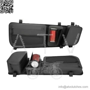 TPU UTV Door Storage Bags with Knee Pad for Can-Am Maverick X3 (2017-2025)