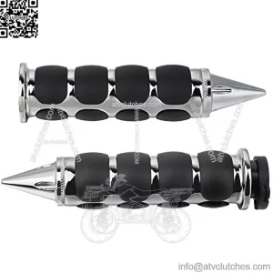 Motorcycle Hand Grips Universal Handlebar Throttle Grip for 1" / 25mm Handle Bar Compatible with Harley Dyna Sportster Road King Street Glide Fat Boy