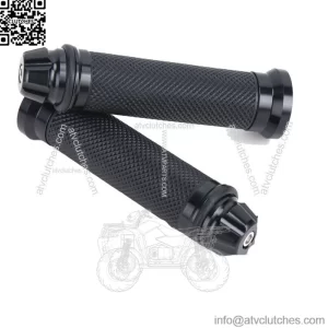 Pair Motorcycle 7/8" Hand Grips Handle Bar Rubber Gel For YAMAHA HONDA KAWASAKI