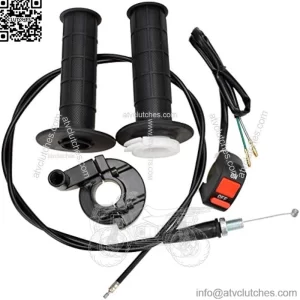 7/8" 22mm Twist Throttle Cable Handle Kit for Predator 196cc 212cc 6.5hp Coleman CT200U CT200U-EX BT200X Baja Warrior MB200 79cc 100cc CT100U CC100X Doodle Bug DB30 Motovox Mini Bike Go Kart