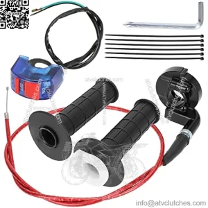 22mm Twist Throttle Accelerator Handle Grip for 79cc 79.5cc 80cc 97cc 196cc 212cc 2.5hp Baja DoodleBug DB30 Warrior Massimo MB200 Motovox MBX10 MBX11 Monster Moto MMB80 Coleman CT200U Mini Bike