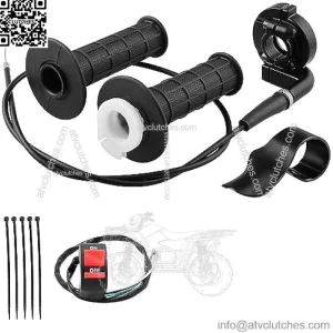 7/8" 22mm Twist Throttle Cable Handle Kit for Preda-tor 196cc 212cc 6.5hp Cole-Man CT200U CT200U-EX BT200X Ba-ja War-rior MB200 79cc 100cc CT100U CC100X Doo-dle Bug DB30
