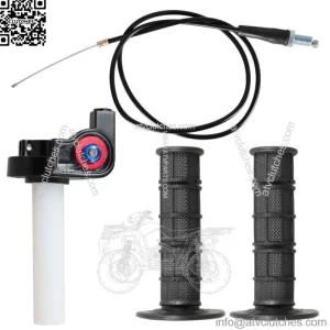 7/8" 22mm Twist Throttle Handle Grip with Cable 50-250CC ATV Dirt Bike (For: More than one vehicle)