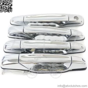 Chrome Outer Outside Exterior Door Handle Set of 4 Kit for Chevy Cadillac GMC (For: More than one vehicle)