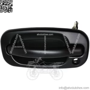 Exterior Door Handle For 99-2006 Chevrolet Silverado 1500 Front LH Smooth Black (For: More than one vehicle)