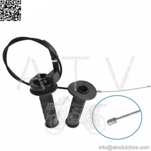 TWIST THROTTLE HAND GRIPS CABLE CLAMP FOR COLEMAN CT100U CT200U TRAIL 200 196CC