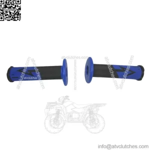 Handle grip ATV black blue