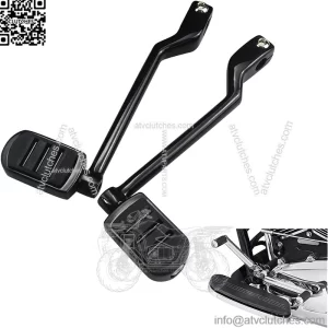 Heel Toe Shift Pegs, Front and rear Levers w/Shifter Pegs for Harley Davidson 1986-2017 FL Softail, 1988-2023 Road King Road Glide Street Glide Electra Glide and 2008-later Trike models,Black
