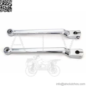 Chrome 9-3/4" Heel Toe Extended Splined Shifter Lever Set Harley Touring 86-2019 (For: Harley-Davidson)
