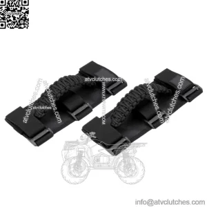 UTV 1.75"-2" Roll Bar Grab Handle Grips Black for Polaris Honda Kawasaki X3