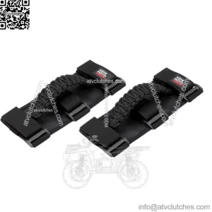 UTV 1.75"-2" Roll Bar Grab Handle Grips Black for Polaris RZR Honda Kawasaki X3 (For: John Deere Gator CS)