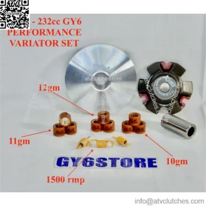 DLH 150cc - 232cc PERFORMANCE VARIATOR SET FOR SCOOTERS GY6 MOTORS