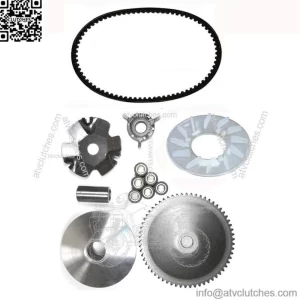 Front Clutch Variator and Drive Belt GY6 50cc 49cc QMB139 Short Case Scooters