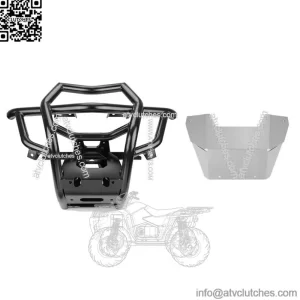 Heavy Duty Front Bumper Guard w/ Plate for 17-23 Can Am Maverick X3 Max Turbo R