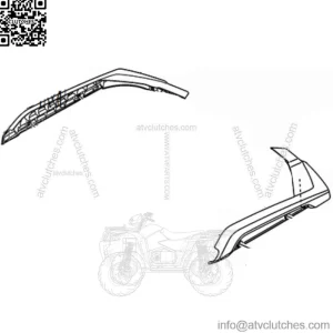 YAMAHA 2019-2024 FX-SVHO HO REAR Corner BLACK Bumpers F3X-U251D-00-00 F3X-U251E-