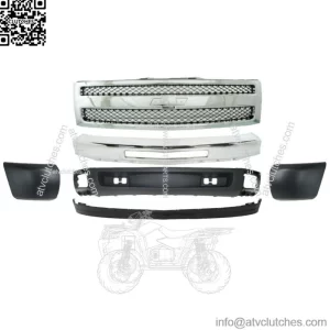 Front Bumper + Grille Valance Extension End Caps For 2007-2013 Silverado 1500 (For: Chevrolet Silverado 1500)
