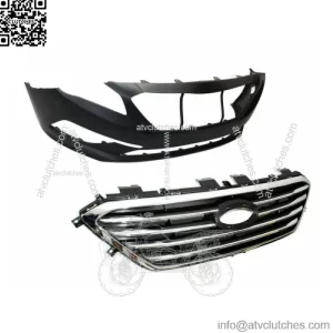 Front Bumper W/o Sensor Hole+Front Grille For Hyundai Sonata SE Standard 2015-17