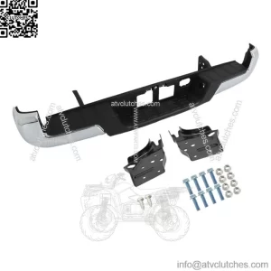 For 2016-2023 Toyota Tacoma Chrome Steel Rear Bumper Assembly W/o Sensor Holes