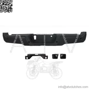 Rear Step Bumper For 2017-2019 Ford F250 F350 Super Duty w/ Sensor Holes Black