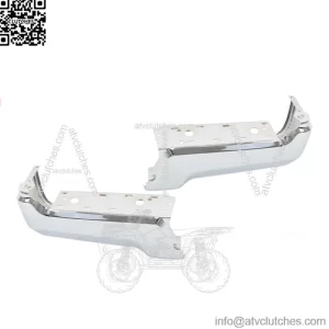 Chrome Pair Of Rear Bumper Face Bars For 2017-2022 Ford F250 F350 Super Duty