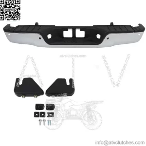 Rear Step Bumper For 2007-2013 Toyota Tundra w/ Sensor Holes Chrome