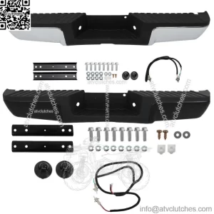 For 2008-2016 Ford F250 F350 F450 Super Duty Steel Rear Bumper W/o Sensor Holes