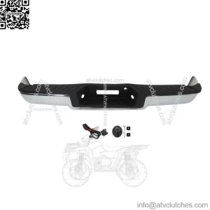 For 2004-06 Ford F-150 Fleet Side Steel Chrome Rear Step Bumper W/o Sensor Holes