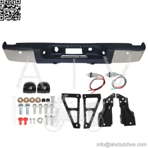 Rear Bumper Assembly Fit For GMC Sierra & Chevrole Silverado 1500 2007-13 Chrome