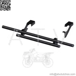 Double Tube Rear Bumper Black Polaris Ranger Mid Size 2010-2021 (For: Polaris)