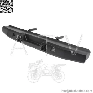 Rear Bumper Steel W/ Lights holes For Polaris Ranger 1000 /XP 1000 2018-2024 New (For: Polaris)