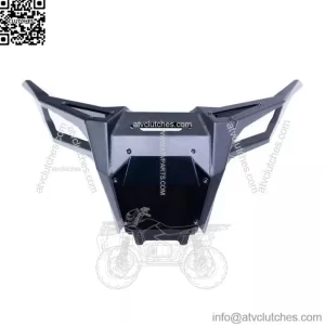 ELEKTRIC OFFROAD POLARIS PRO R TURBO R / R4 VOLT FRONT WINCH BUMPER W SKID PLATE (For: Polaris)