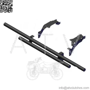 #102075 Polaris Full Size Ranger Rear Double Tube Bumper