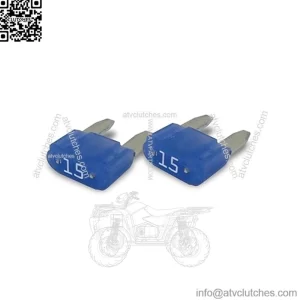 Polaris Ranger 500 700 800, RZR 800, RZR Turbo 15 Amp Fuse Blue (Pair) - 4010859