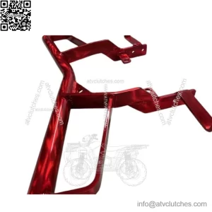 Yamaha Yfz 450r Grab Bar Bumper Rack Aluminum T6 09-25 Translucent Red
