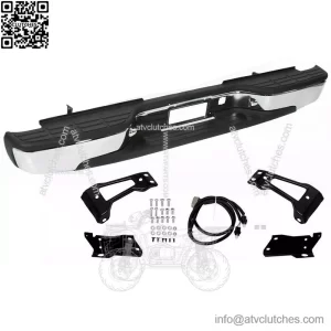 1999-2007 Chevy Silverado/Sierra 2500HD 3500HD Rear Step Bumper Replacement - Includes License Plate Lights