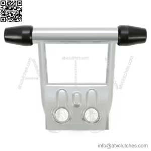 Yamaha Banshee 350/YFZ350 (1987-2006) Front Bumper Guard with Rubber End Caps - Silver