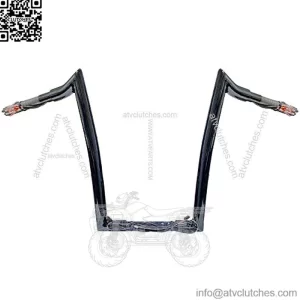 PREWIRED 16" BLACK MEATHOOK APES FOR 2011 & NEWER SPORTSTER AND SOFTAIL MODELS