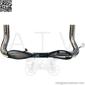 1 1/4" Prewired 12" Chrome Miter Bar Apes compatible with Harley-Davidson Electra & Street Glide, Special, Ultra Limited, Low - Handlebars for 2014-2023