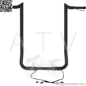 Yaffe Wired 16" Black Monkey Bagger Ape Hangers Bars Handlebars Harley Touring B (For: Harley-Davidson)