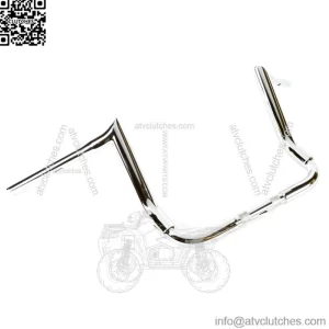 Factory 47 12" Chrome Assault Handlebars 1.5" Harley Bagger Street Electra Glide (For: Harley-Davidson)