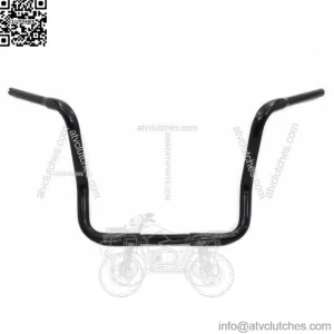 Swedged Black 17" 1.25" Fat Apehanger Apes Handlebars Harley Touring Batwing (For: Harley-Davidson)