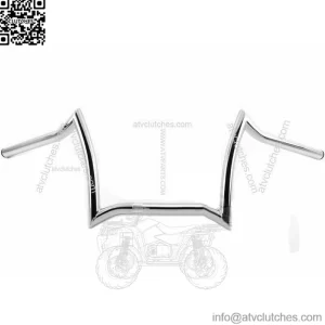 Chrome 1" Z Bars Handlebars 9" Harley Softail Slim Road King Dyna Street Fat Bob (For: Harley-Davidson)