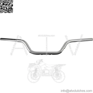 ODI V-Twin MOTO Handlebars 1" Silver 4-3/4" TBW Slotted Knurled Harley Davidson