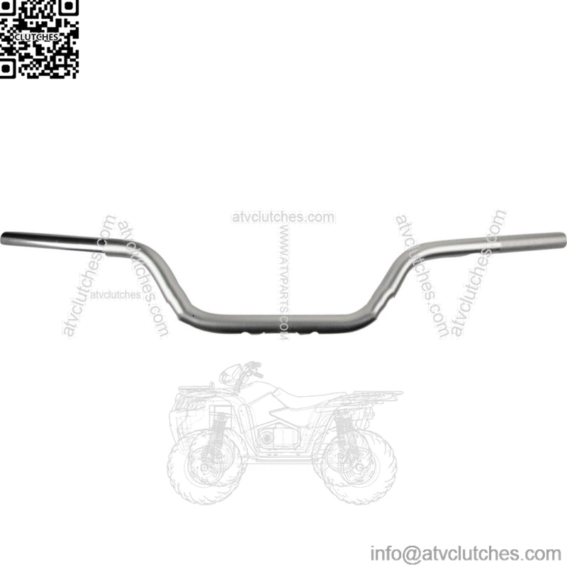 ODI V-Twin MOTO Handlebars 1" Silver 4-3/4" TBW Slotted Knurled Harley Davidson