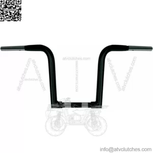 Wild One Outlaw Z Narrow Base 10" Black Ape Hanger Drilled Handlebars Harley FXD (For: Harley-Davidson)