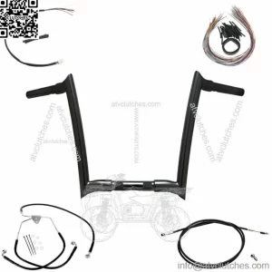 OEM Yaffe Black 14" Monkey Bars Package 2008-2012 Harley Road King Glide CVO (For: Harley-Davidson)