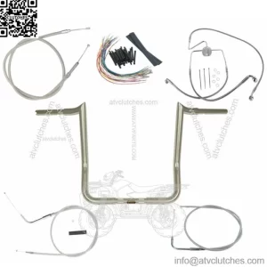 Paul Yaffe Chrome 14" Monkey Handlebar Package 2007 Harley Electra Street Glide (For: Harley-Davidson)