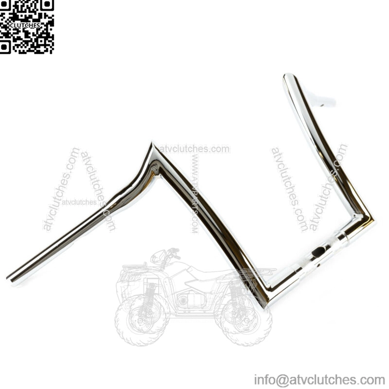 Factory 47 Signature Ape Hanger Handlebars 12" 1-1/4" Chrome Harley FLTR 15-22 (For: Harley-Davidson)